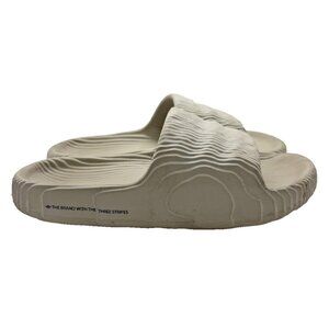 Adidas Adilette 22 Slides Men's Size 10 Beige Tan Chunky Rubber Slip On Shoes